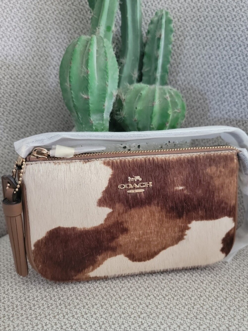 Coach Nolita 19 In Haircalf With Cowprint